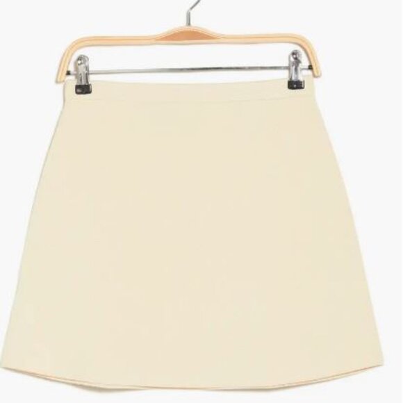 Theory Women's Teslia A-Line Skirt Vanilla Cream Sz P and Large NWt 298 - Picture 2 of 9